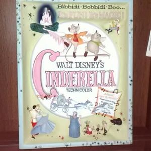 3-D Cast molds of posters from Disney movies.